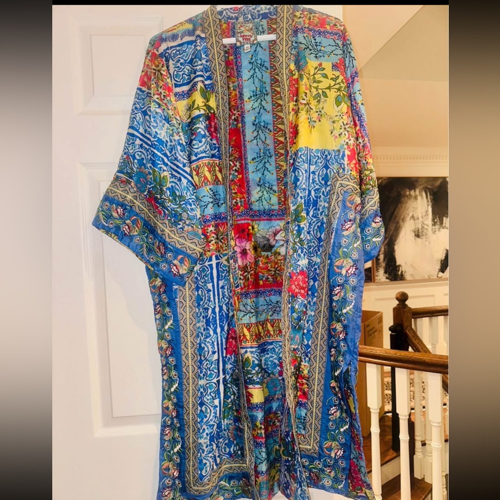 Colorful Floral Kimono Robe